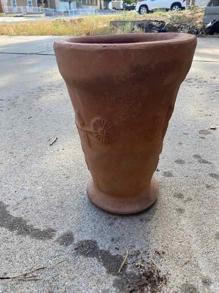 Photo of free Tall rough clay pot (San Antonio/Wyoming) #1