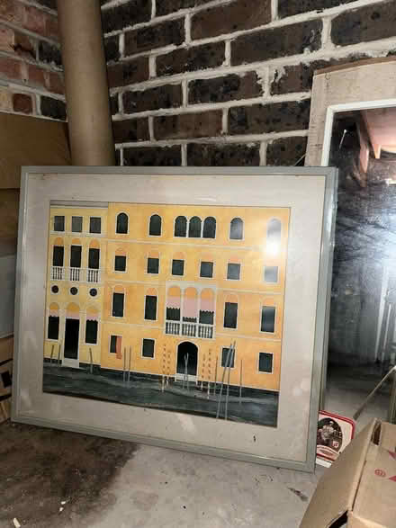 Photo of free Lovely framed painting to giveaway (Canary Wharf E14) #1