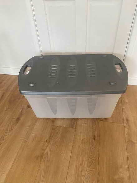 Photo of free Very large plastic storage box with lid (Wigston LE18) #1