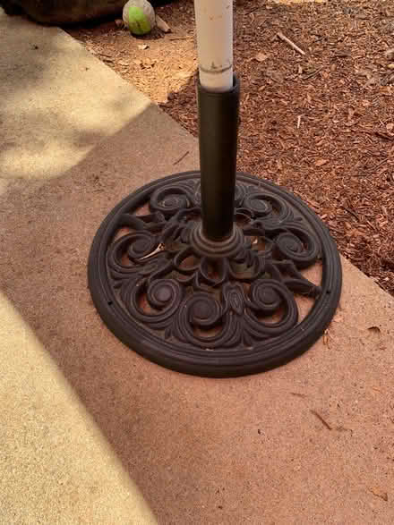 Photo of free Outdoor umbrella with iron stand (Smyrna) #2
