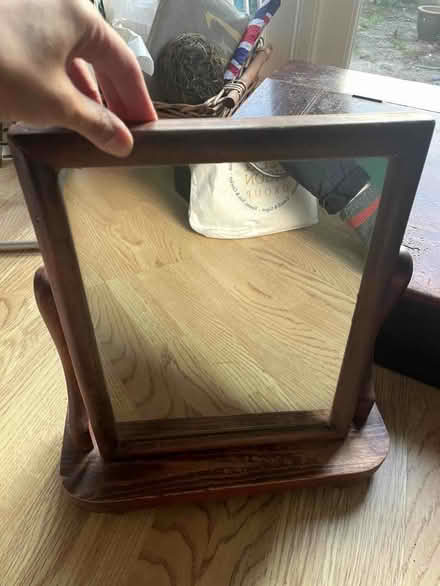 Photo of free antique wood swing mirror (Grandpont OX1) #1