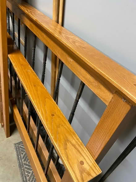 Photo of free Queen bed frame (Near Fairgrounds. Pleasanton) #1