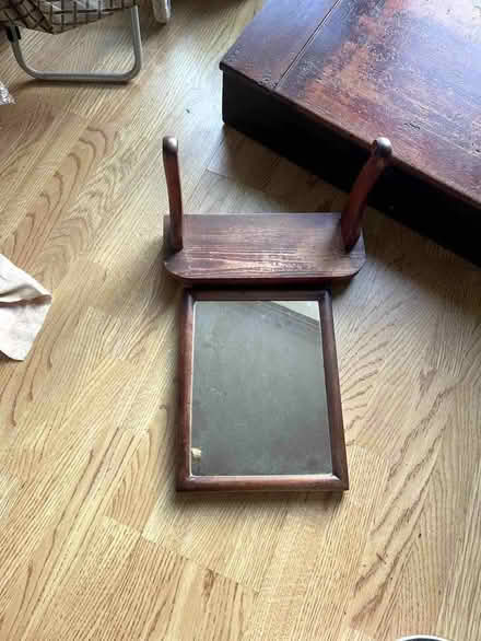 Photo of free antique wood swing mirror (Grandpont OX1) #2