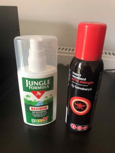 Photo of free Partly used DEET insect repellent sprays (Burgess Park SE5) #1