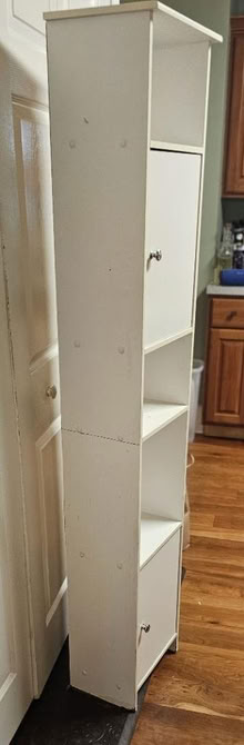 Photo of free Tall white cabinet (19809 Gordon Heights) #2