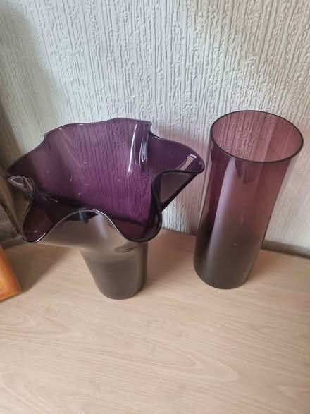 Photo of free 2 Large Purple vases (Ribbleton PR2 6) #2