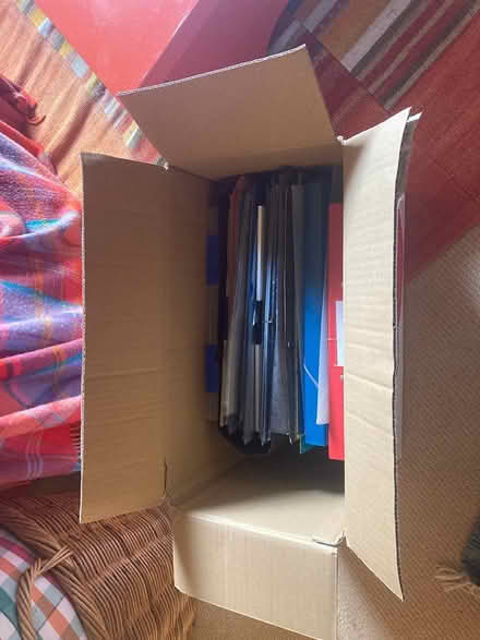 Photo of free Box of assorted files and folders (Camberwell SE5) #1