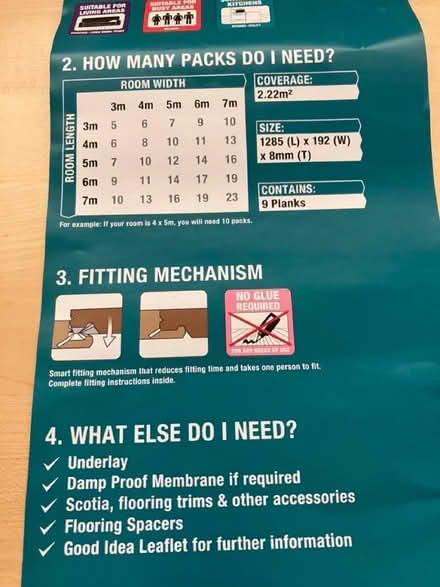 Photo of free Light grey laminate boards (New Milton BH25) #2