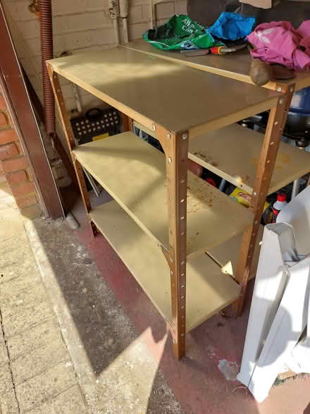 Photo of free 2 metal shelf units (Welwyn AL6) #1