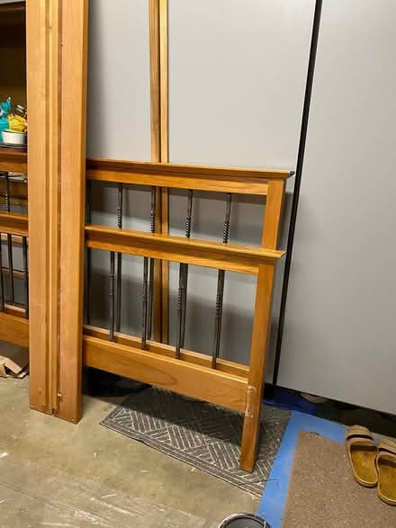 Photo of free Queen bed frame (Near Fairgrounds. Pleasanton) #2