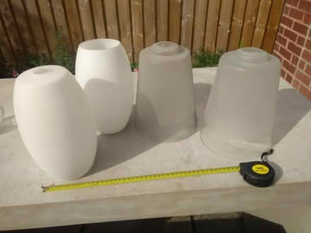 Photo of free Glass light shades (2 pairs) (Central Abingdon, OX14) #1