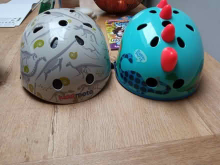 Photo of free Kids bike helmets - dinosaur theme (OX3, Headington, Oxford) #2