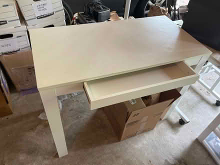 Photo of free Snall, white desk (Princeton NJ) #1
