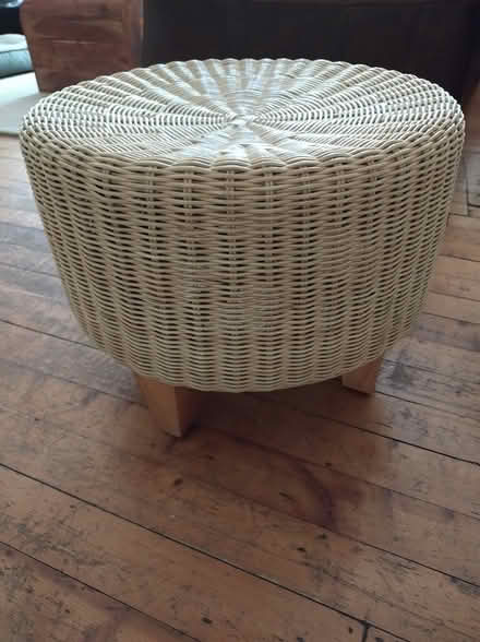 Photo of free IKEA wicker footstool (Glasgow west end. Clouston St) #1