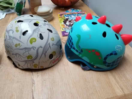 Photo of free Kids bike helmets - dinosaur theme (OX3, Headington, Oxford) #1
