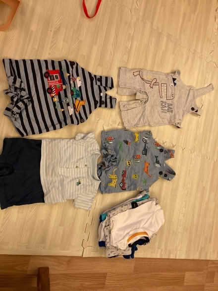 Photo of free Summer 3-6m baby boy clothes (Isle of Dogs, London) #1