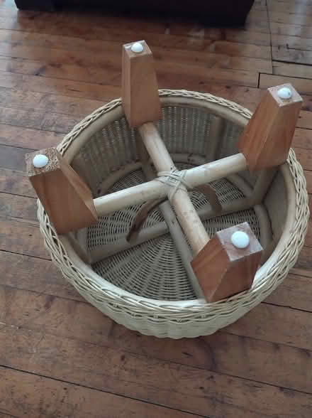 Photo of free IKEA wicker footstool (Glasgow west end. Clouston St) #2