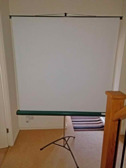 Photo of free Bell and Howell metal tripod folding projector screen (Knaresborough HG5) #2