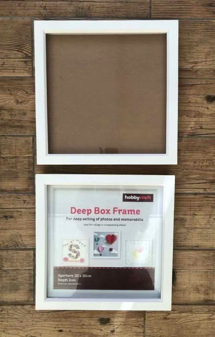 Photo of free 2 square white box frames (Totteridge HP13) #1