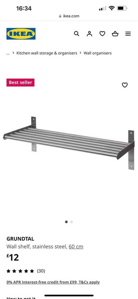 Photo of free Metal shelves from IKEA (BN1 (off Dyke Road)) #2