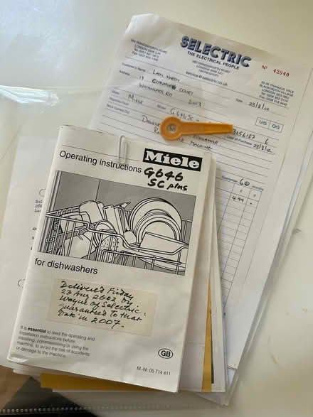Photo of free miele dishwasher (Chelsea SW3) #1