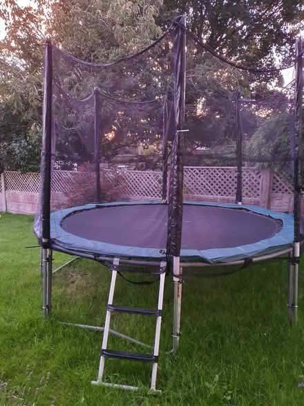 Photo of free 10 foot Trampoline with enclosure and ladder (Barrow-in-Furness LA13) #1