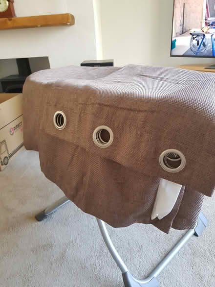 Photo of free Brown eyelet curtains (ME16 Allington) #3