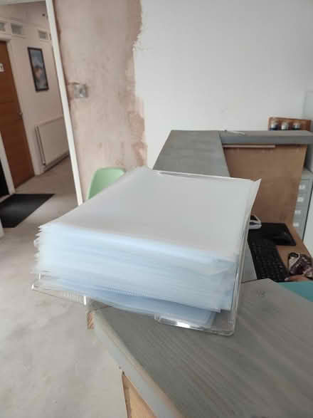 Photo of free Stack of clear plastic sleeves (Chippenham, SN15) #1