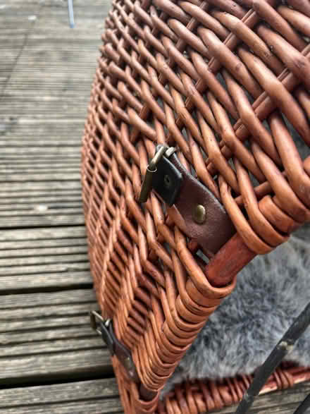 Photo of free Medium size wicker pet carrier (BA11) #3