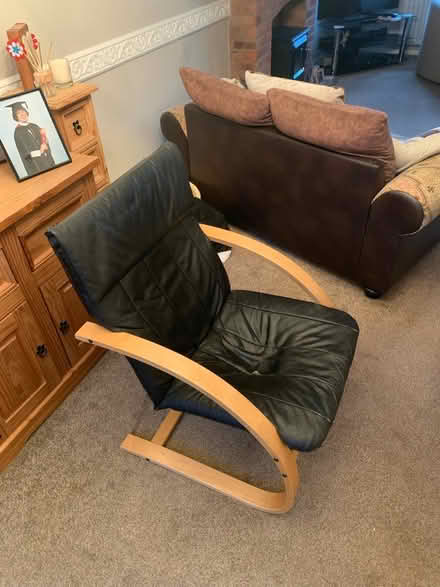 Photo of free Leather IKEA Chair (DY8) #2