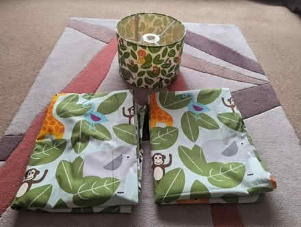 Photo of free Jungle theme curtains and lampshade (AB15) #4
