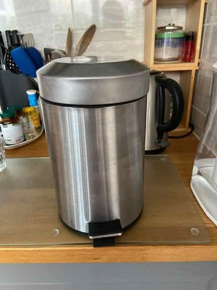 Photo of free Small stainless steel bin (Norwich) #3