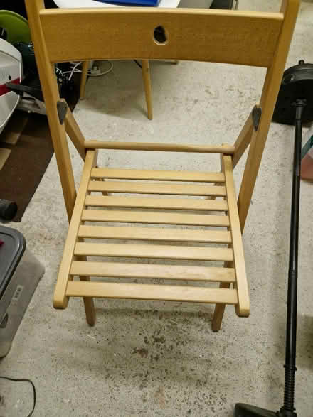 Photo of free Pair of folding wooden chairs (Tranmere Park LS20) #1