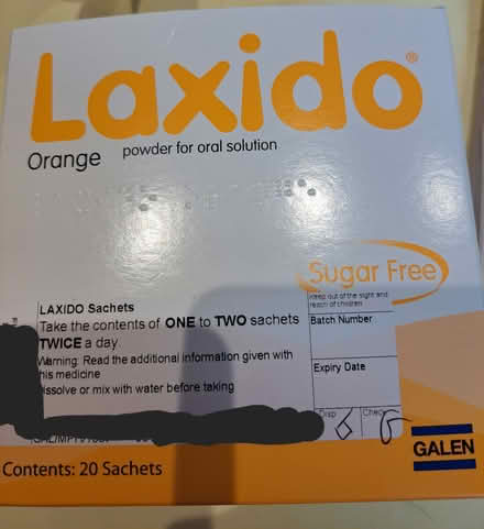 Photo of free Laxido orange powder (laxitive) (chard) #1