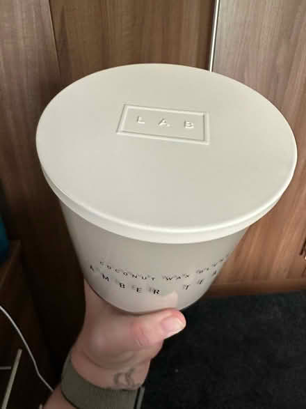 Photo of free Large glass candle 2 x gold hearts (Leam Lane gateshead NE10) #1