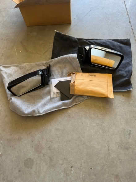 Photo of free Side rear view mirrors w/ hardware (Roseville) #1