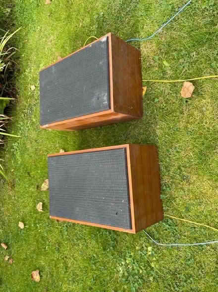 Photo of free Pair of speakers. (Moss Side PR25) #1