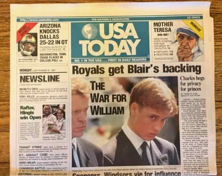 Photo of free Princess Di Death Headlines (Springfield, Delco) #2
