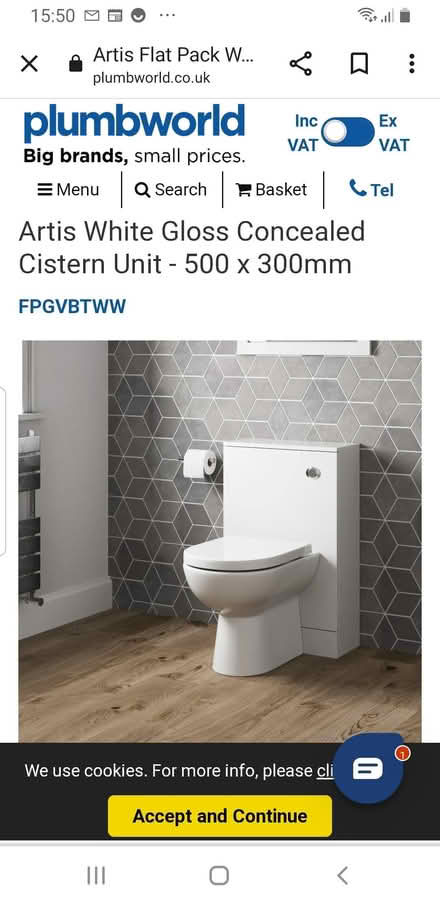Photo of free Back to wall cistern unit (ME16 Allington) #2