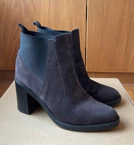 Photo of free Black suede ankle boots. (Kingston TW11) #1