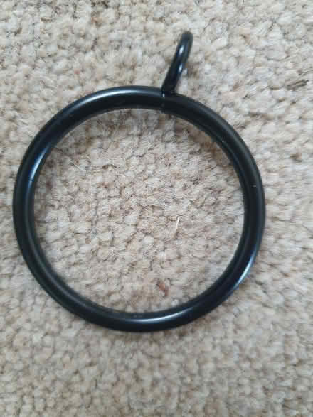 Photo of free 25 black curtain rings (GU15) #1