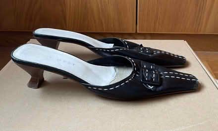 Photo of free Black leather mules. (Kingston TW11) #1
