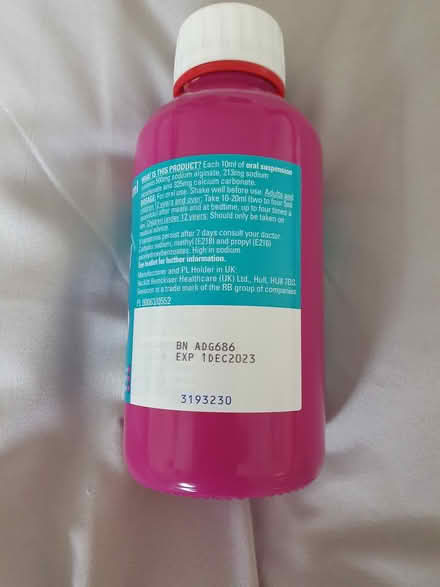 Photo of free Gaviscon bottle (Leicester LE3) #2