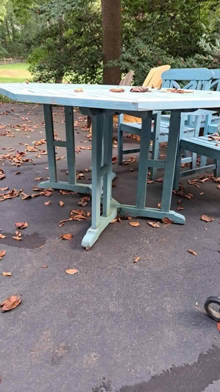 Photo of free Outdoor Patio Table & 4 Chairs (Fairfax Station) #3