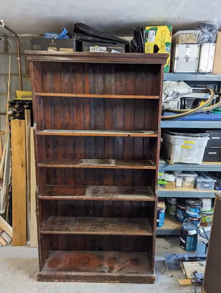 Photo of free Solid hardwood bookcase (Royston) #2