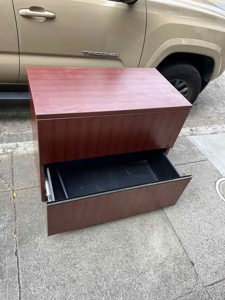 Photo of free Wood filing cabinet (Sea Cliff/Richmond) #1