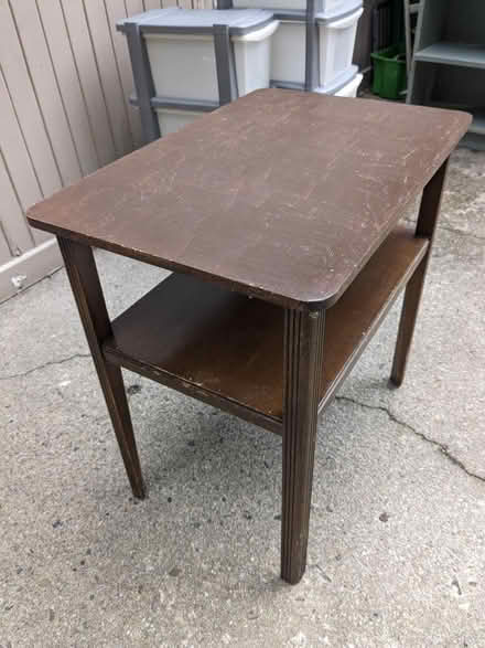 Photo of free Wooden side table (Inverleith EH3) #1