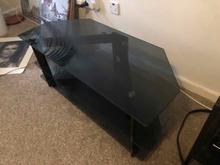 Photo of free Glass TV stand (Marston OX3) #1