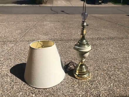 Photo of free Electric table lamp with shade (Damascus) #1