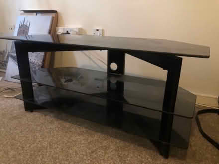 Photo of free Glass TV stand (Marston OX3) #2